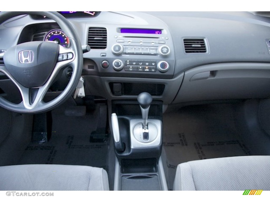2010 Civic LX Sedan - Crystal Black Pearl / Gray photo #5
