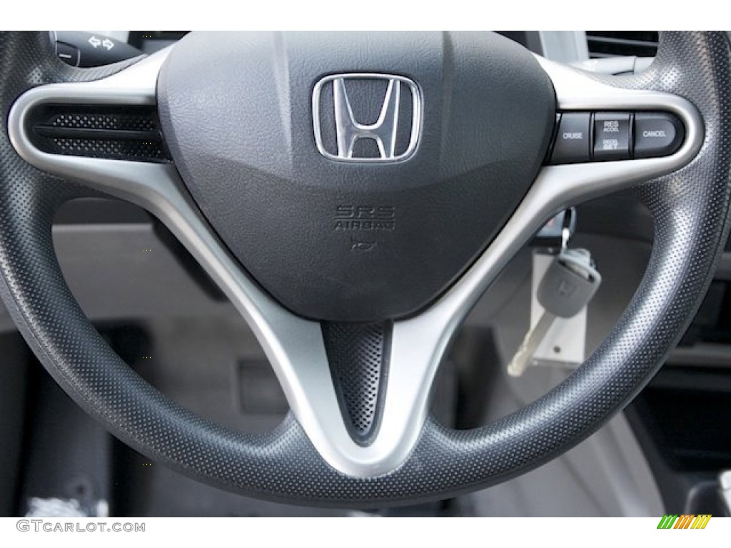 2010 Civic LX Sedan - Crystal Black Pearl / Gray photo #11