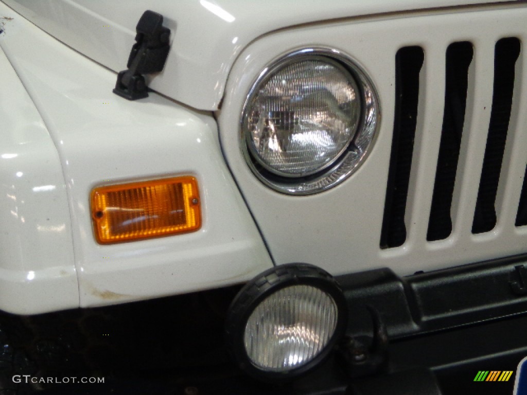 2000 Wrangler Sahara 4x4 - Stone White / Camel photo #24