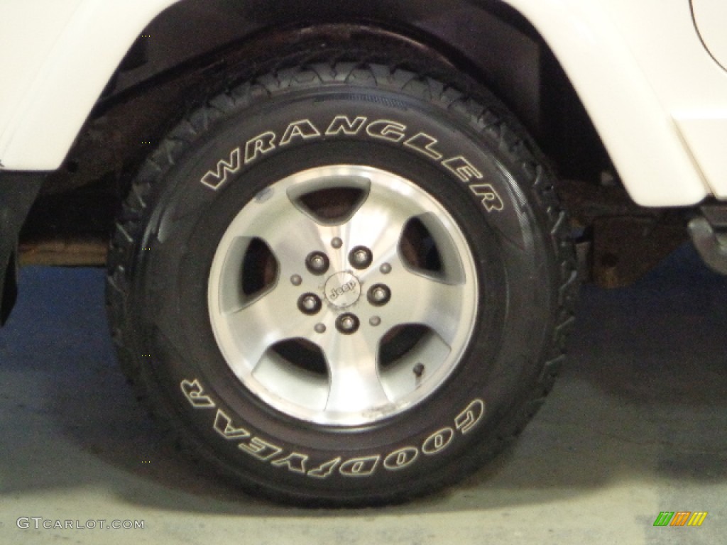 2000 Wrangler Sahara 4x4 - Stone White / Camel photo #26