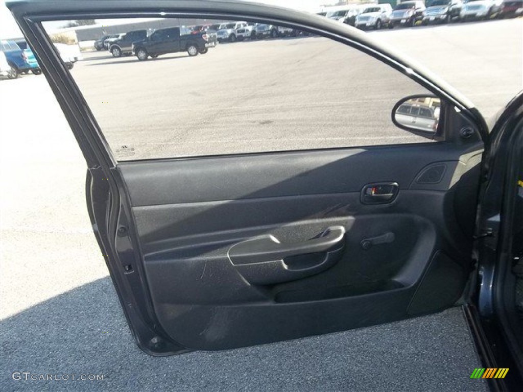 2008 Accent GS Coupe - Charcoal Gray / Black photo #10