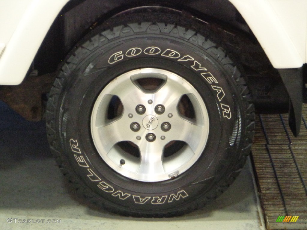 2000 Wrangler Sahara 4x4 - Stone White / Camel photo #29