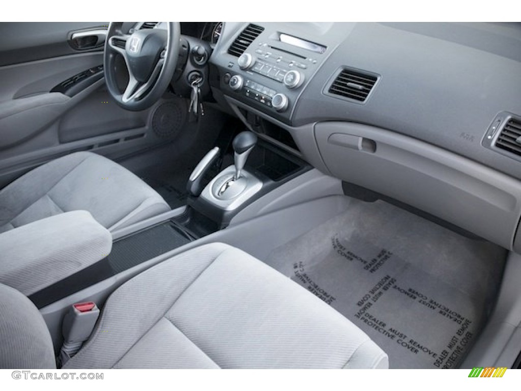 2010 Civic LX Sedan - Crystal Black Pearl / Gray photo #21