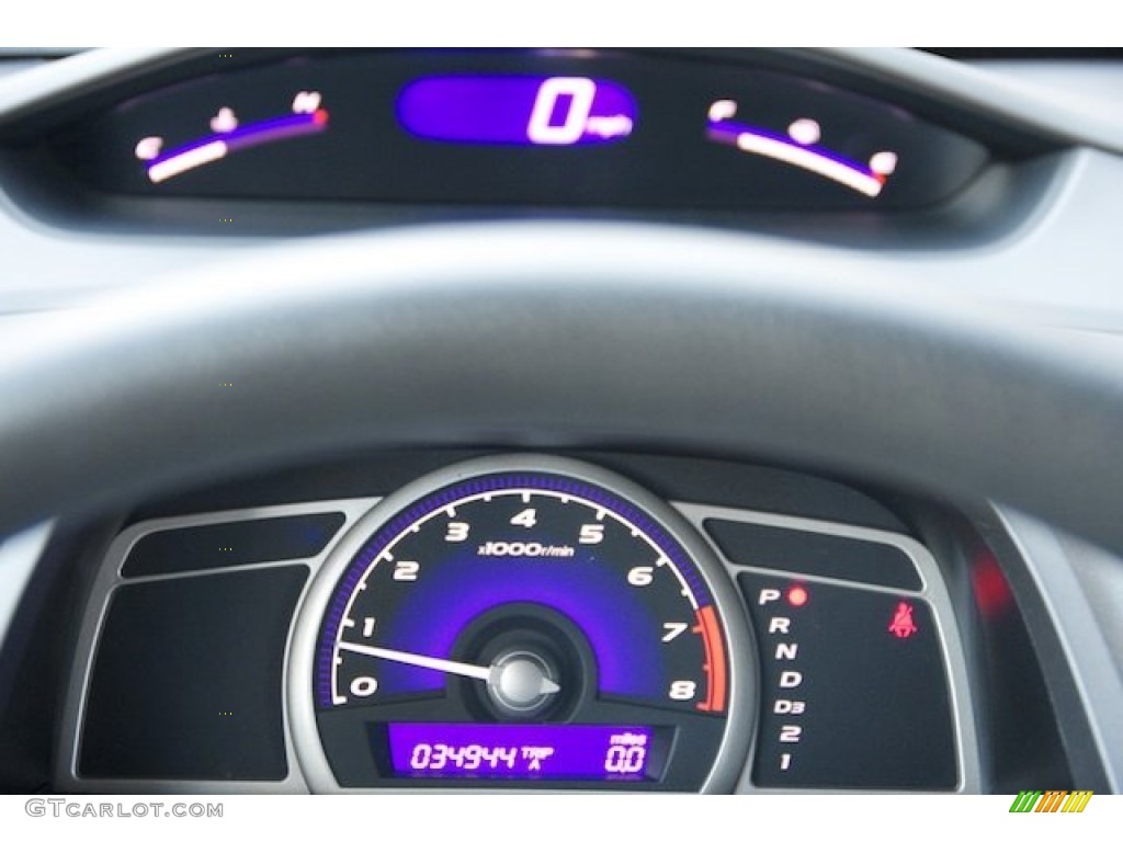 2010 Civic LX Sedan - Crystal Black Pearl / Gray photo #23