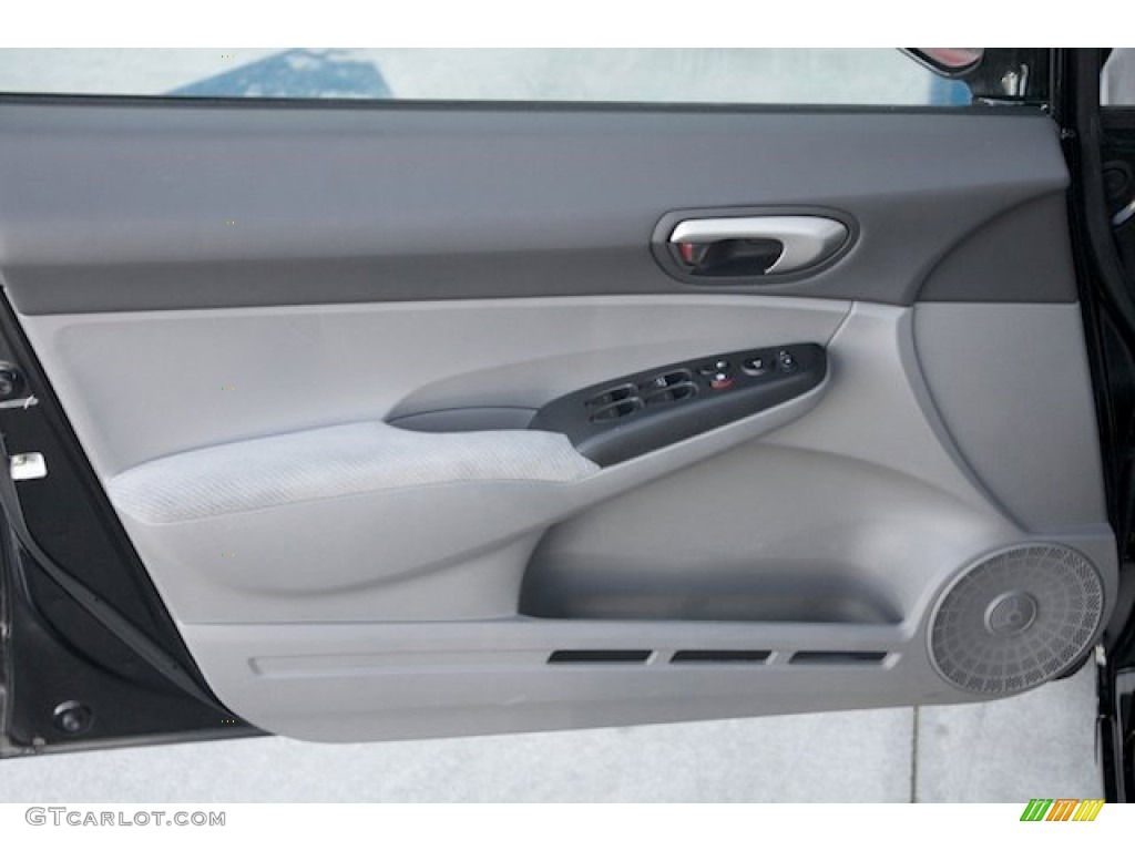 2010 Civic LX Sedan - Crystal Black Pearl / Gray photo #24