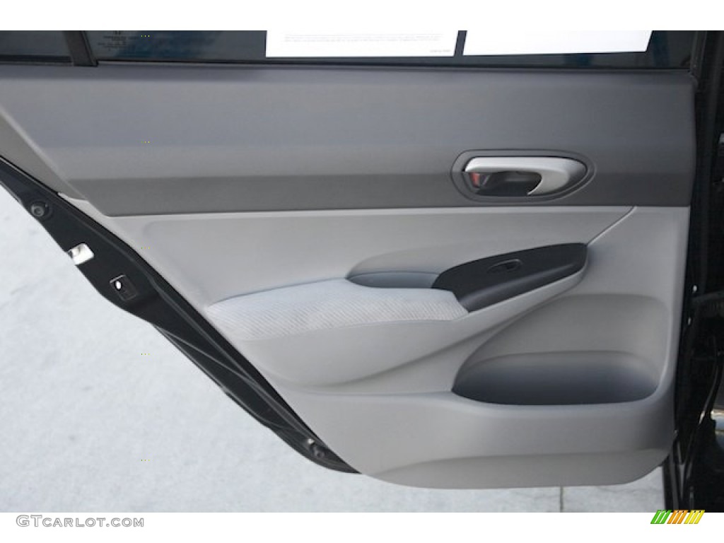 2010 Civic LX Sedan - Crystal Black Pearl / Gray photo #25