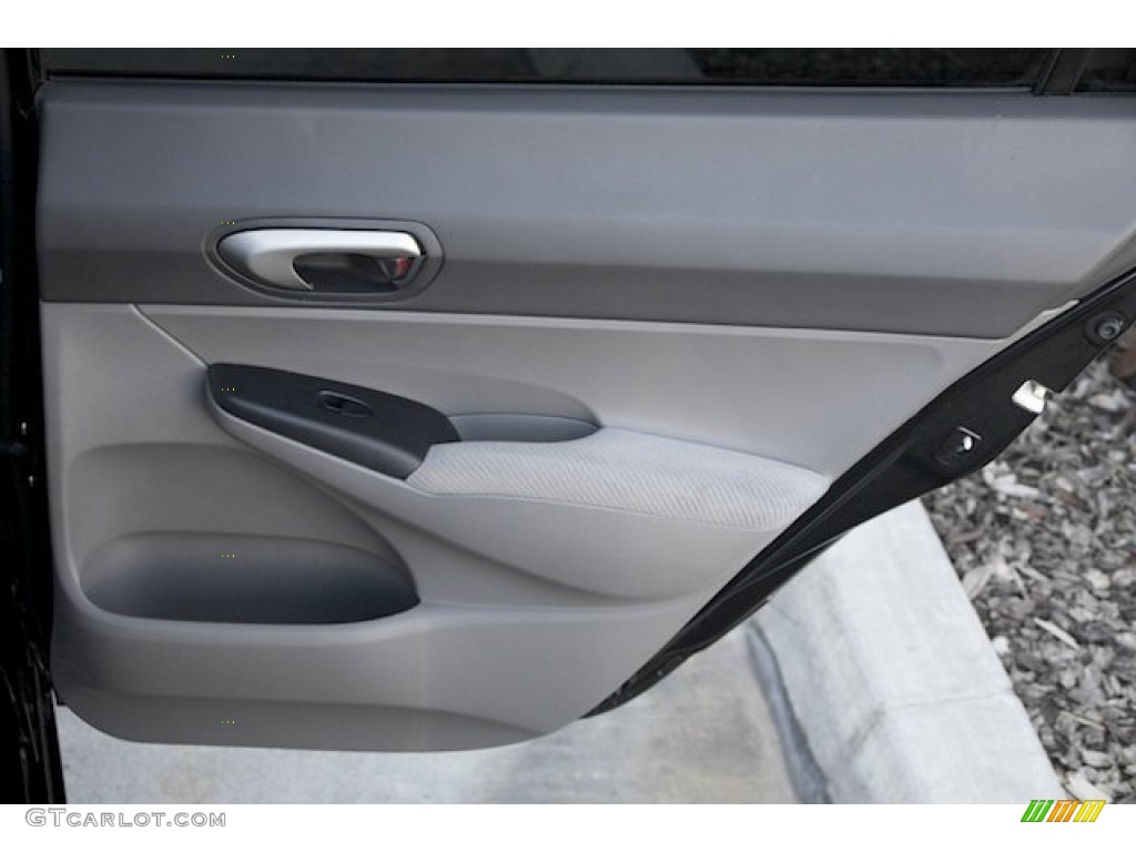 2010 Civic LX Sedan - Crystal Black Pearl / Gray photo #26