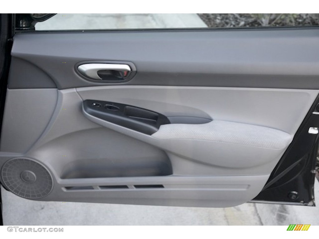 2010 Civic LX Sedan - Crystal Black Pearl / Gray photo #27