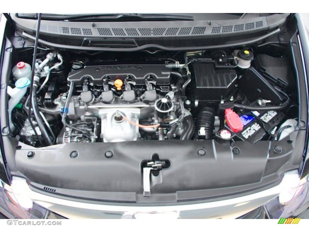 2010 Civic LX Sedan - Crystal Black Pearl / Gray photo #28