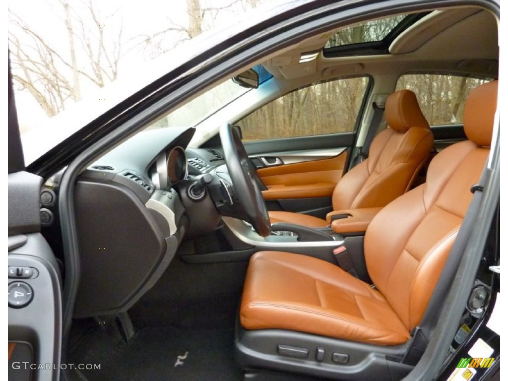 Umber/Ebony Interior 2009 Acura TL 3.7 SH-AWD Photo #75041326