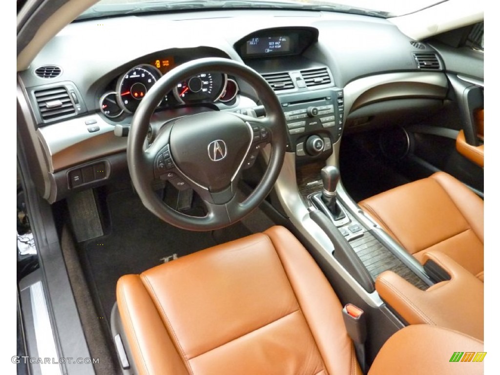 Umber/Ebony Interior 2009 Acura TL 3.7 SH-AWD Photo #75041347