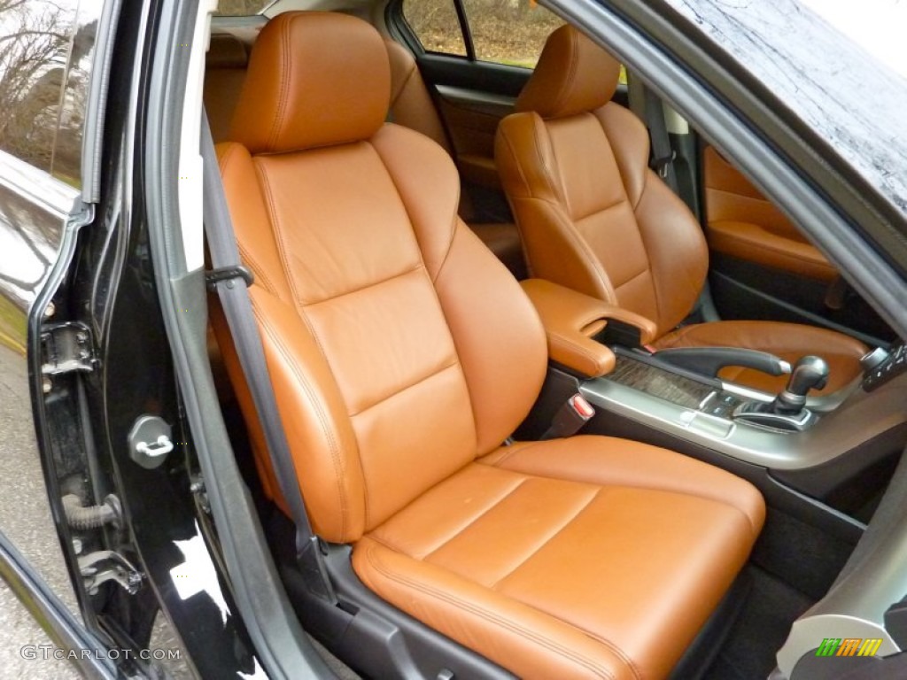 Umber/Ebony Interior 2009 Acura TL 3.7 SH-AWD Photo #75041645