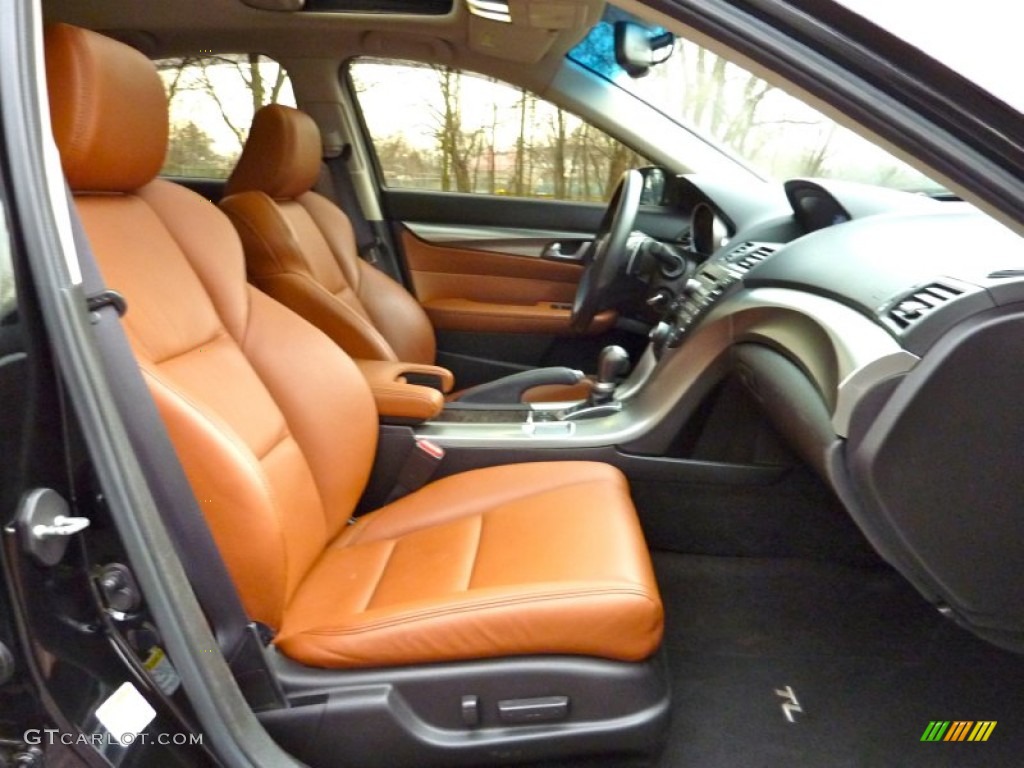 Umber/Ebony Interior 2009 Acura TL 3.7 SH-AWD Photo #75041669