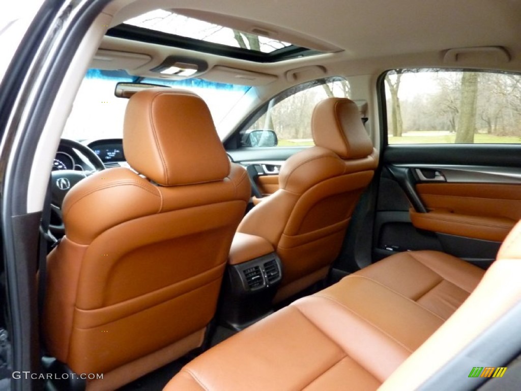 Umber/Ebony Interior 2009 Acura TL 3.7 SH-AWD Photo #75041716