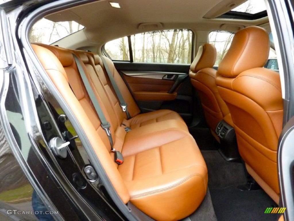 Umber/Ebony Interior 2009 Acura TL 3.7 SH-AWD Photo #75041765