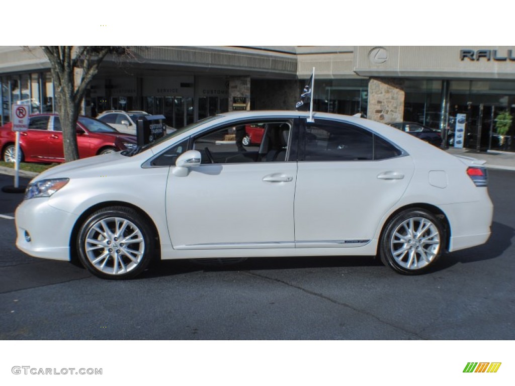 2010 HS 250h Hybrid Premium - Starfire White Pearl / Black photo #3
