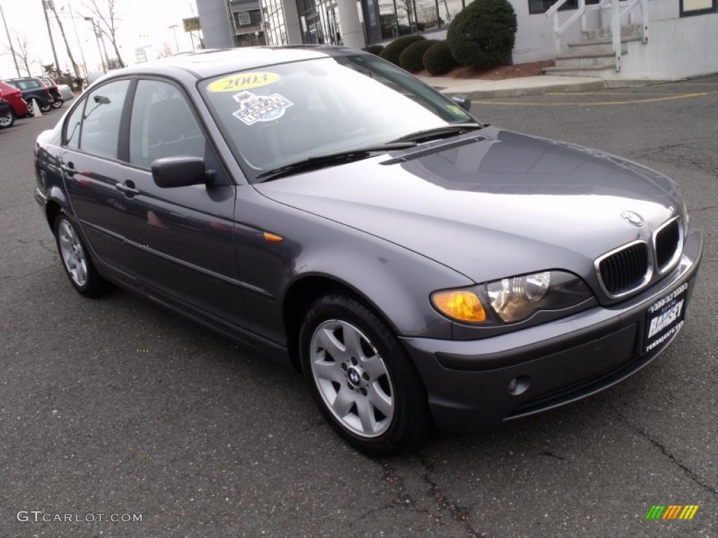 2003 3 Series 325xi Sedan - Steel Grey Metallic / Black photo #1