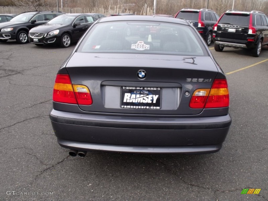 2003 3 Series 325xi Sedan - Steel Grey Metallic / Black photo #4