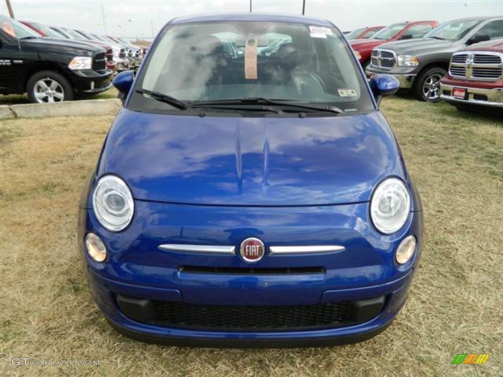 Azzuro (Blue) 2013 Fiat 500 Pop Exterior Photo #75043531