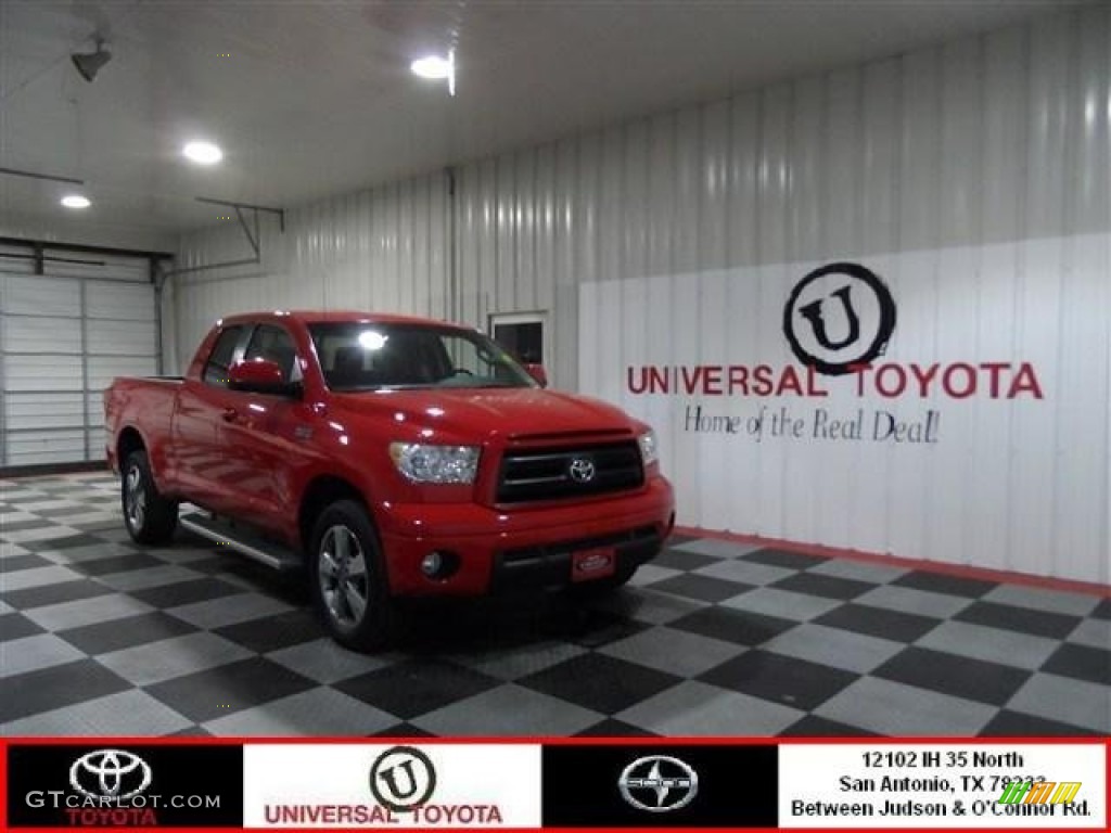 2010 Tundra TRD Sport Double Cab - Radiant Red / Graphite Gray photo #1