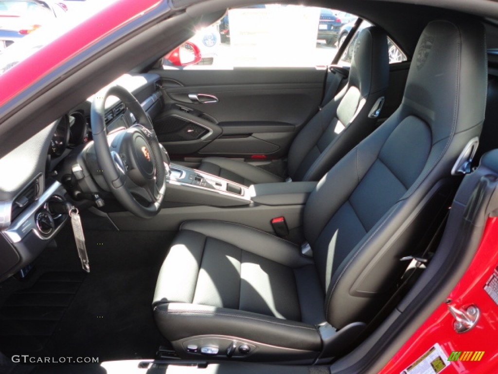 Black Interior 2013 Porsche 911 Carrera Cabriolet Photo #75044951