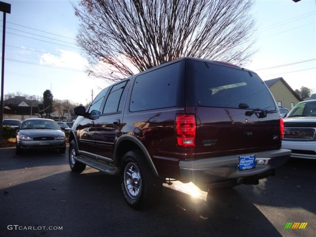 2001 Expedition Eddie Bauer 4x4 - Dark Toreador Red Metallic / Medium Parchment photo #3