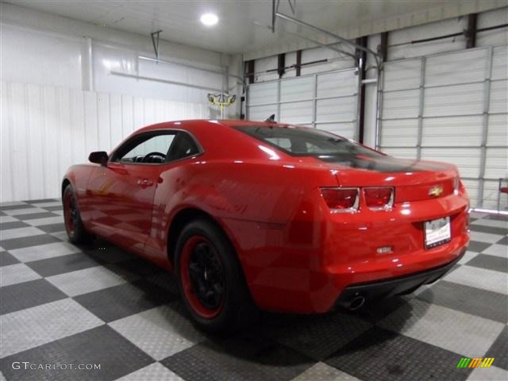 2011 Camaro LS Coupe - Victory Red / Black photo #5