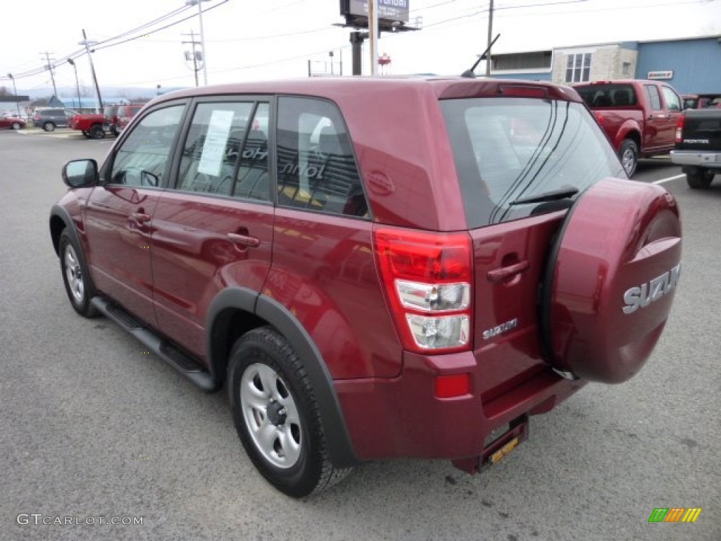 2008 Grand Vitara 4x4 - Moab Red Metallic / Black photo #9