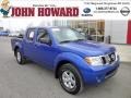 2012 Metallic Blue Nissan Frontier SV Crew Cab 4x4  photo #1