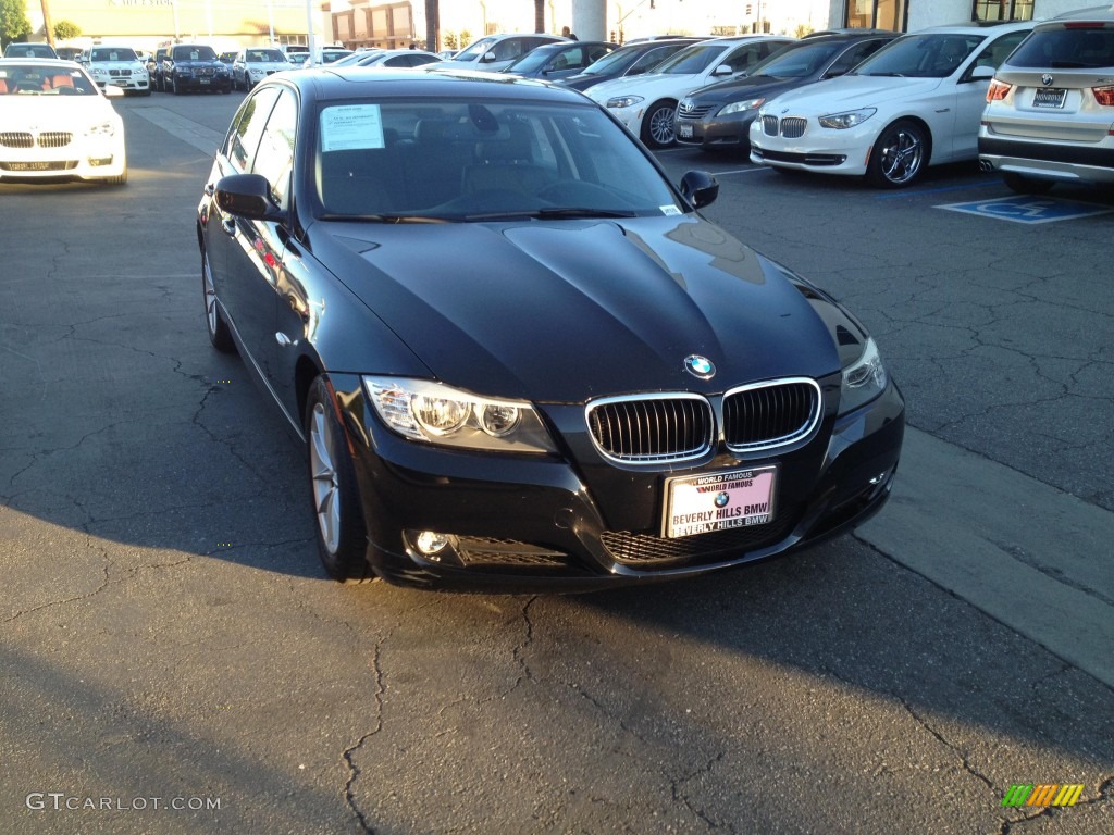 2010 3 Series 328i Sedan - Jet Black / Black photo #1