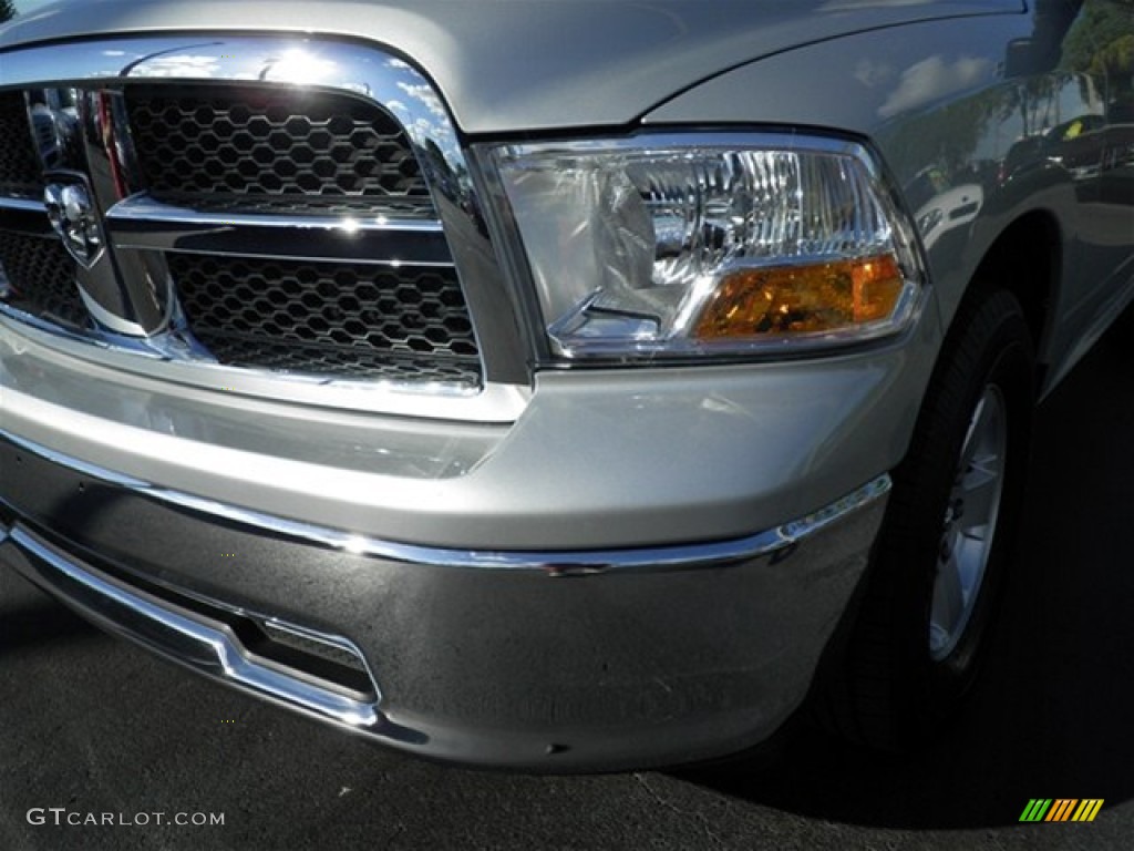 2012 Ram 1500 SLT Quad Cab - Bright Silver Metallic / Dark Slate Gray/Medium Graystone photo #8