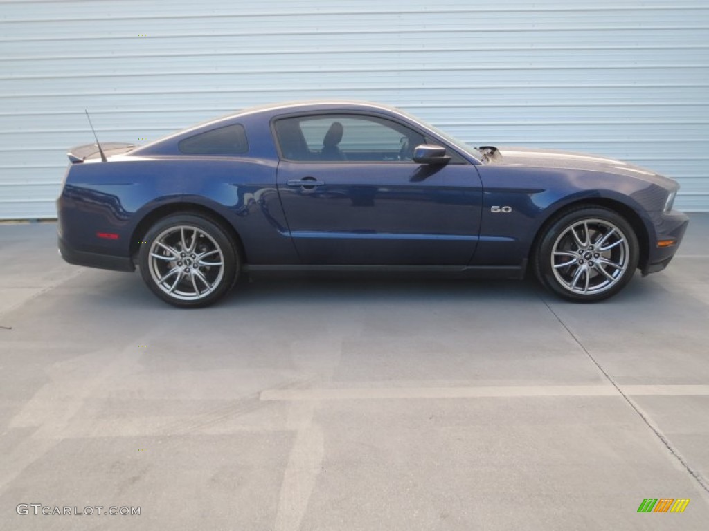 2011 Mustang GT Premium Coupe - Kona Blue Metallic / Charcoal Black/Grabber Blue photo #2