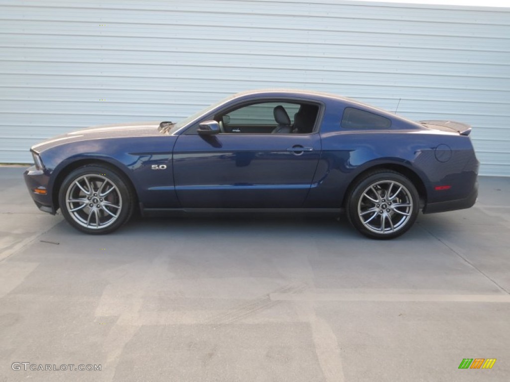 2011 Mustang GT Premium Coupe - Kona Blue Metallic / Charcoal Black/Grabber Blue photo #5