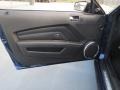 Charcoal Black/Grabber Blue 2011 Ford Mustang GT Premium Coupe Door Panel