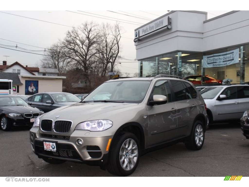 2012 X5 xDrive35i Premium - Platinum Bronze Metallic / Sand Beige photo #1