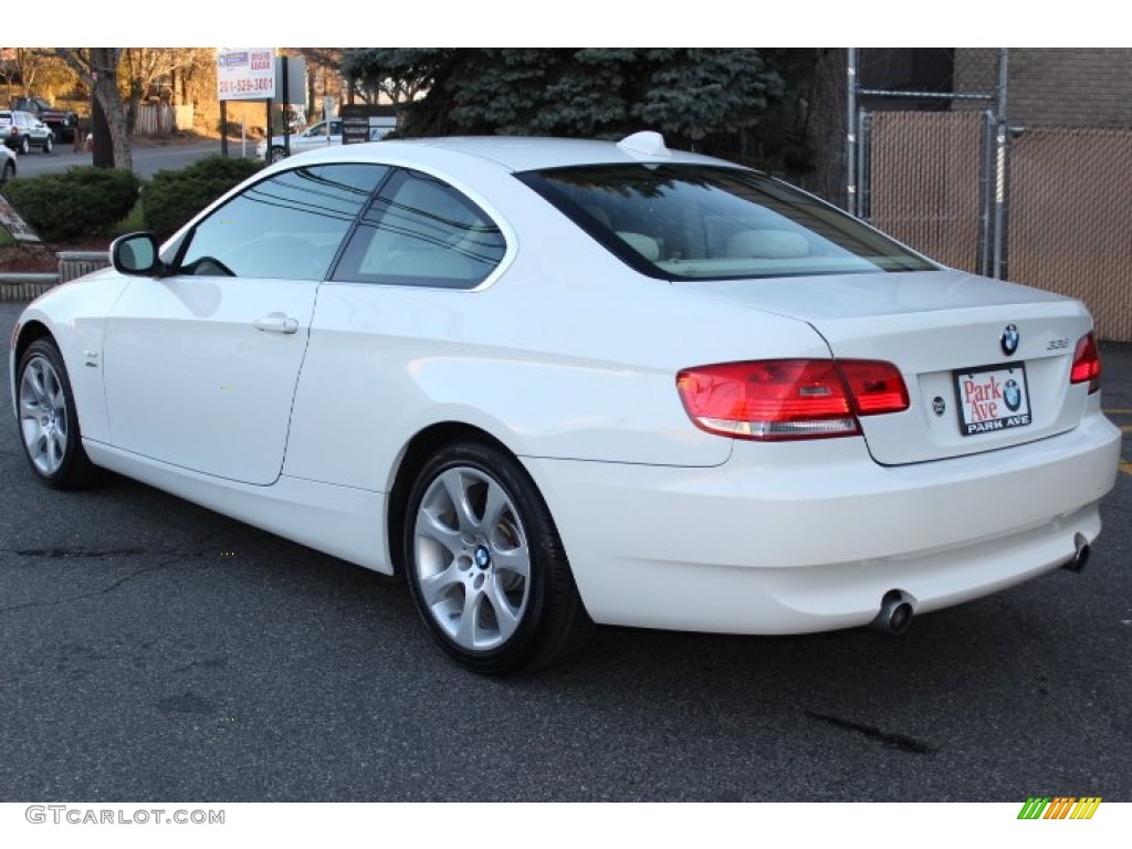 2010 3 Series 335i xDrive Coupe - Alpine White / Cream Beige photo #7