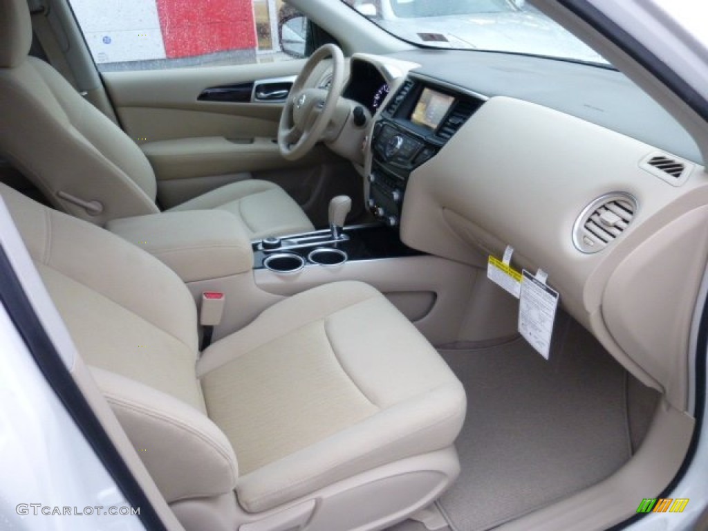 Almond Interior 2013 Nissan Pathfinder SV 4x4 Photo #75049913