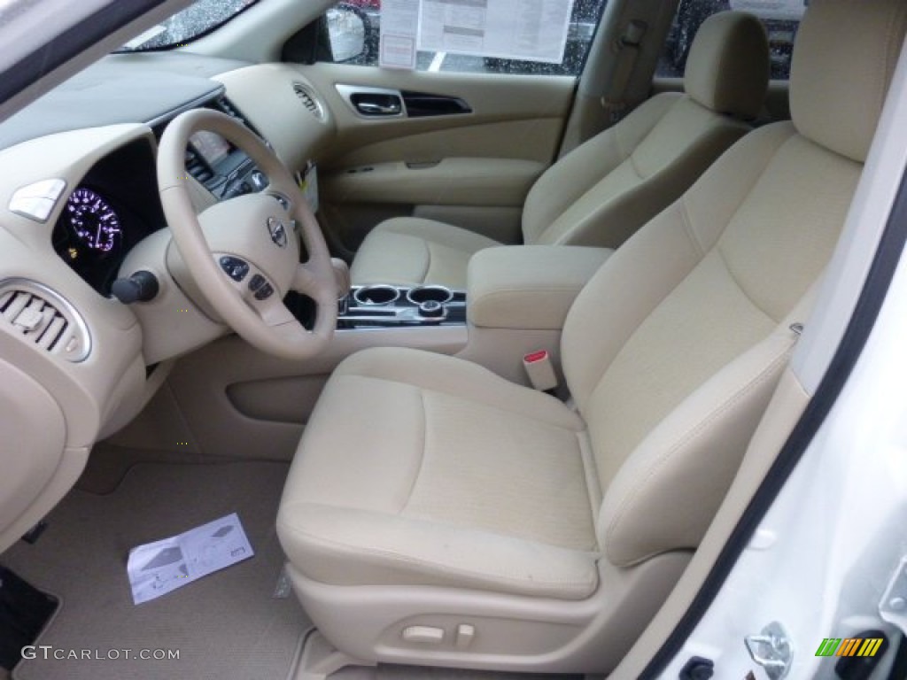 Almond Interior 2013 Nissan Pathfinder SV 4x4 Photo #75049993