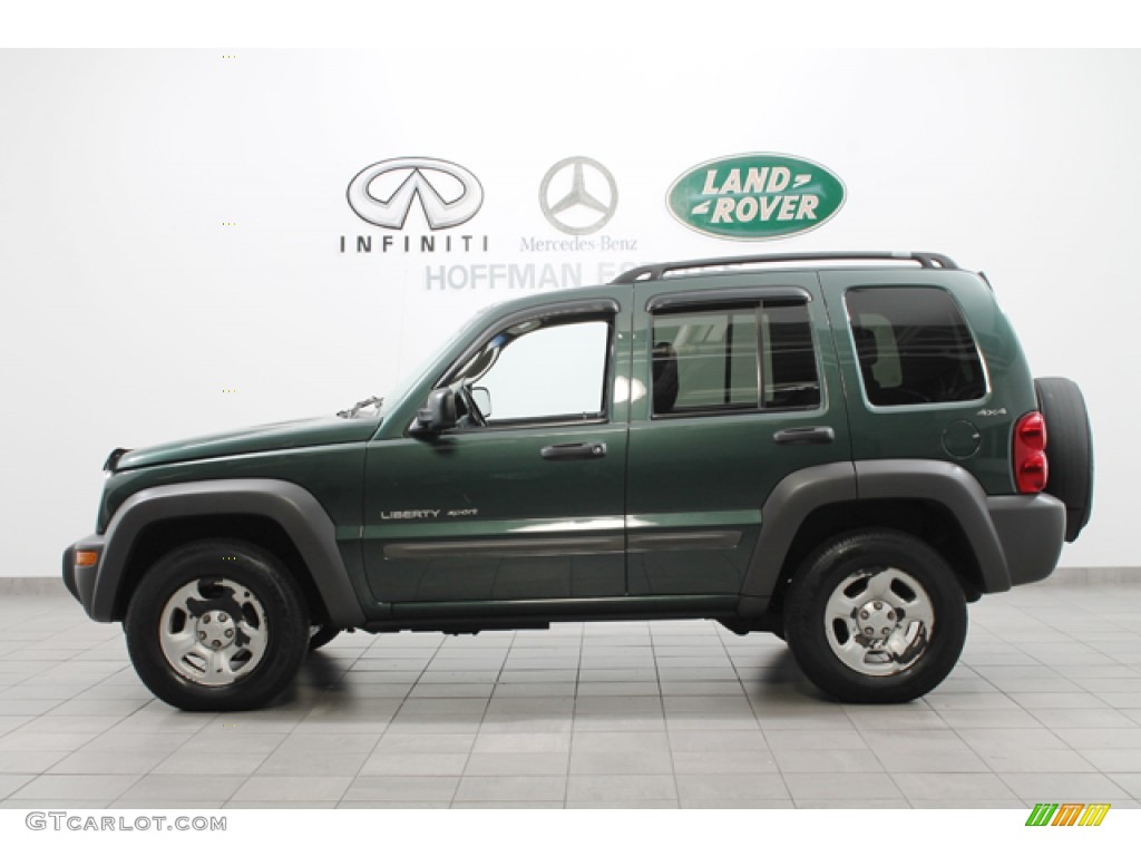 2002 Liberty Sport 4x4 - Shale Green Metallic / Dark Slate Gray photo #2