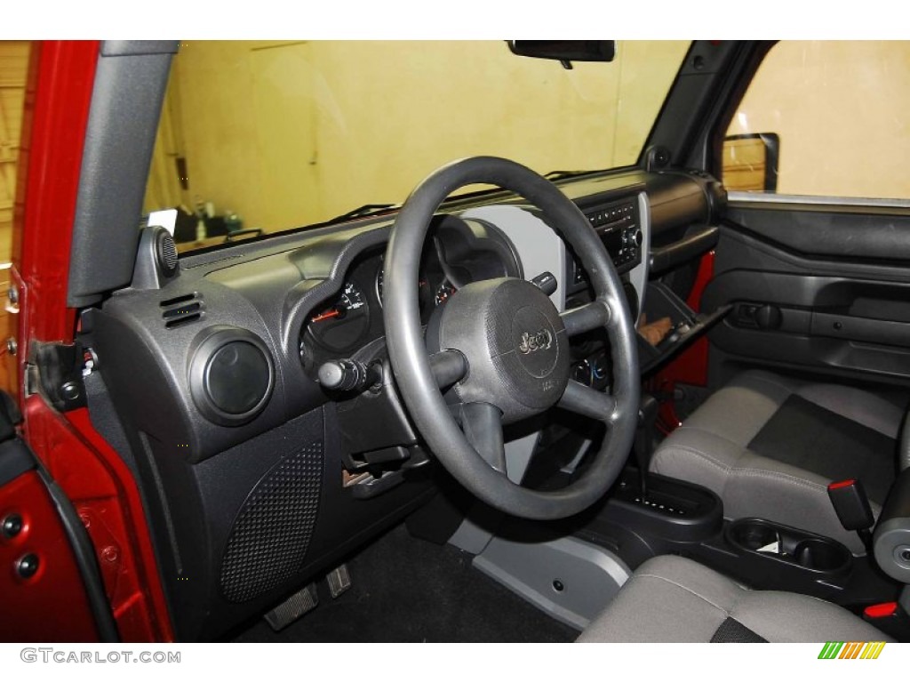 2008 Wrangler Unlimited X - Red Rock Crystal Pearl / Dark Slate Gray/Med Slate Gray photo #9