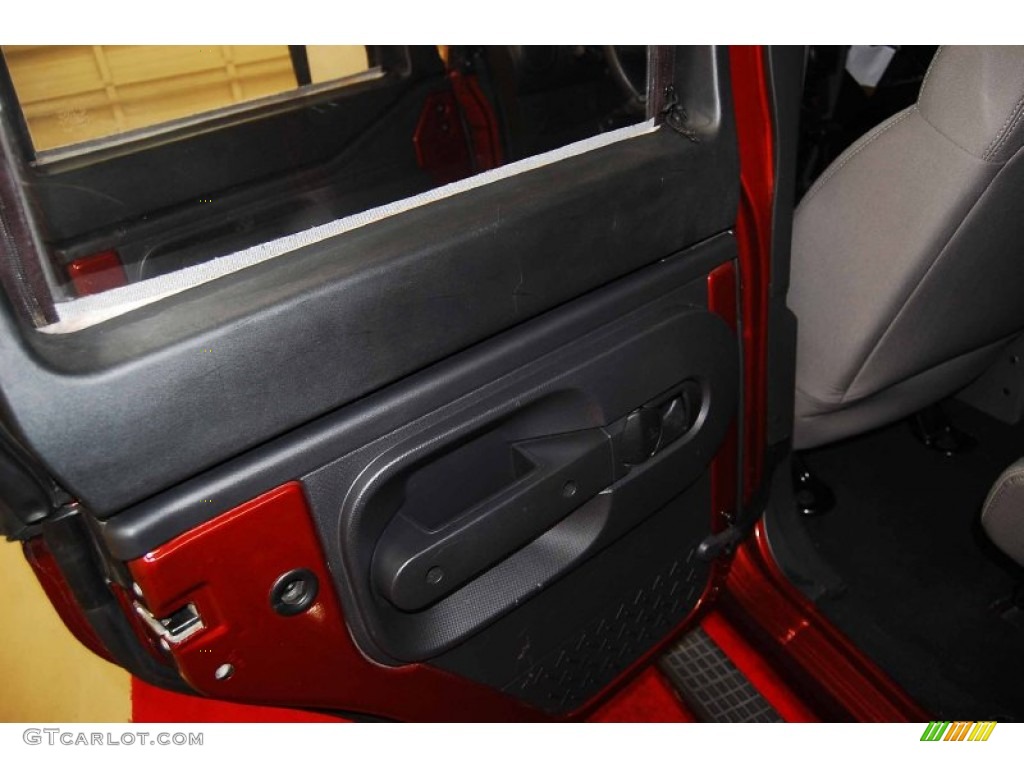 2008 Wrangler Unlimited X - Red Rock Crystal Pearl / Dark Slate Gray/Med Slate Gray photo #11