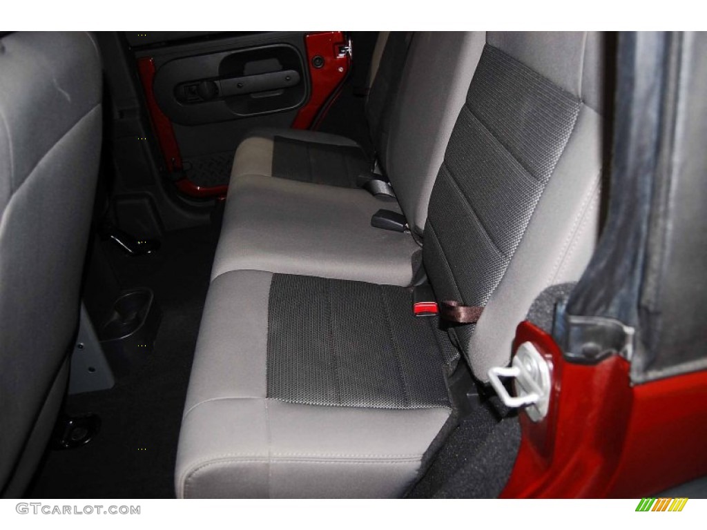 2008 Wrangler Unlimited X - Red Rock Crystal Pearl / Dark Slate Gray/Med Slate Gray photo #12