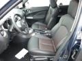 2013 Nissan Juke Black/Red/Silver Trim Interior Front Seat Photo