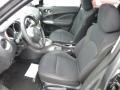 2013 Nissan Juke Black/Silver Trim Interior Front Seat Photo