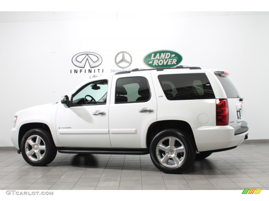 2008 Tahoe LTZ 4x4 - Summit White / Ebony photo #5