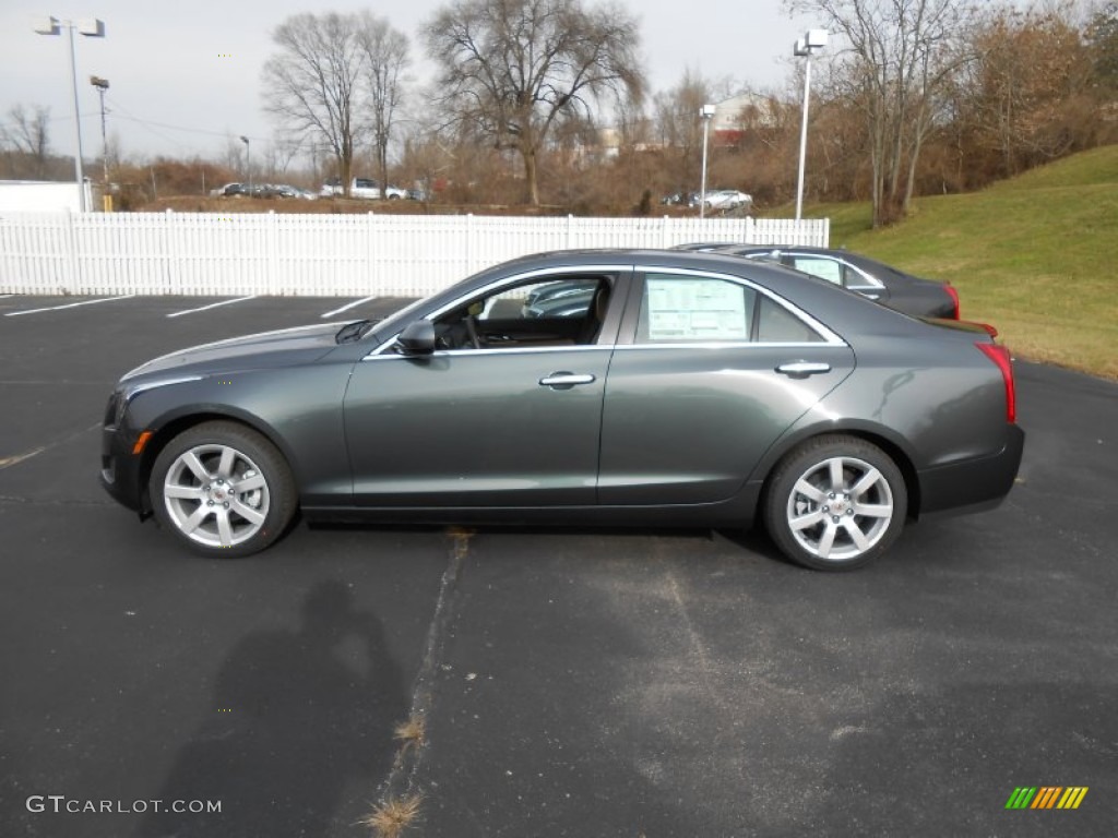 Thunder Gray ChromaFlair 2013 Cadillac ATS 2.5L Exterior Photo #75051773