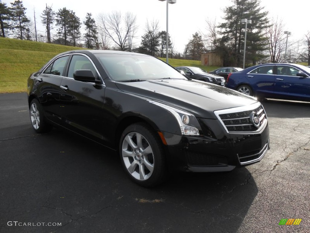 2013 ATS 2.0L Turbo AWD - Black Diamond Tricoat / Caramel/Jet Black Accents photo #3