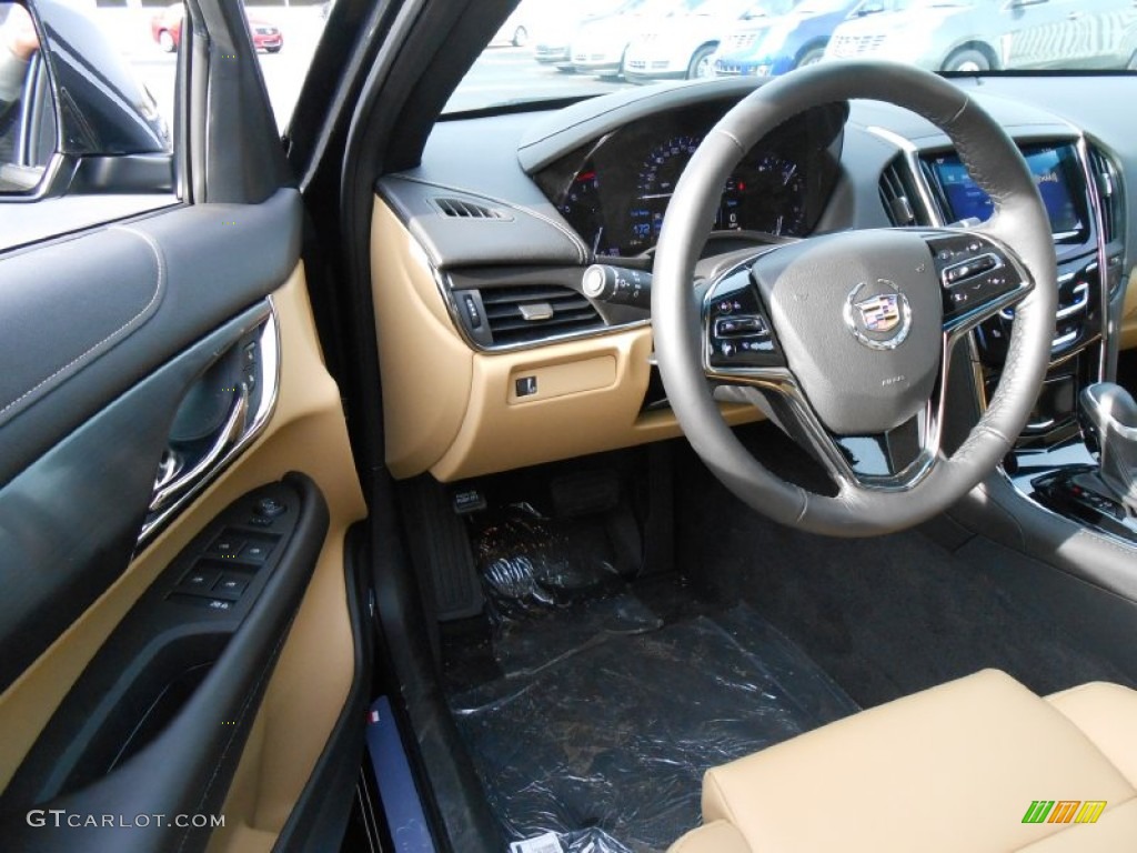 2013 ATS 2.0L Turbo AWD - Black Diamond Tricoat / Caramel/Jet Black Accents photo #7