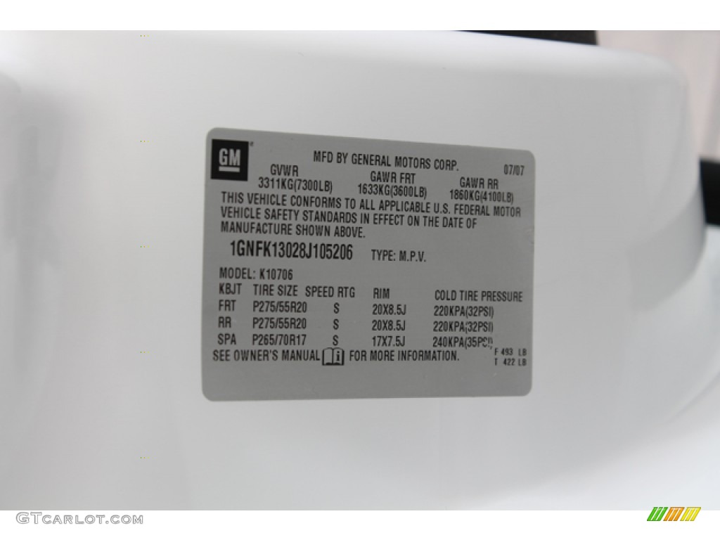 2008 Tahoe LTZ 4x4 - Summit White / Ebony photo #31