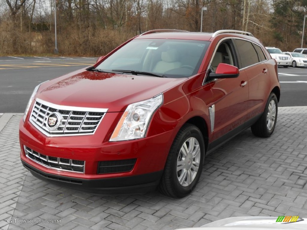 2013 SRX Luxury FWD - Crystal Red Tintcoat / Shale/Brownstone photo #3